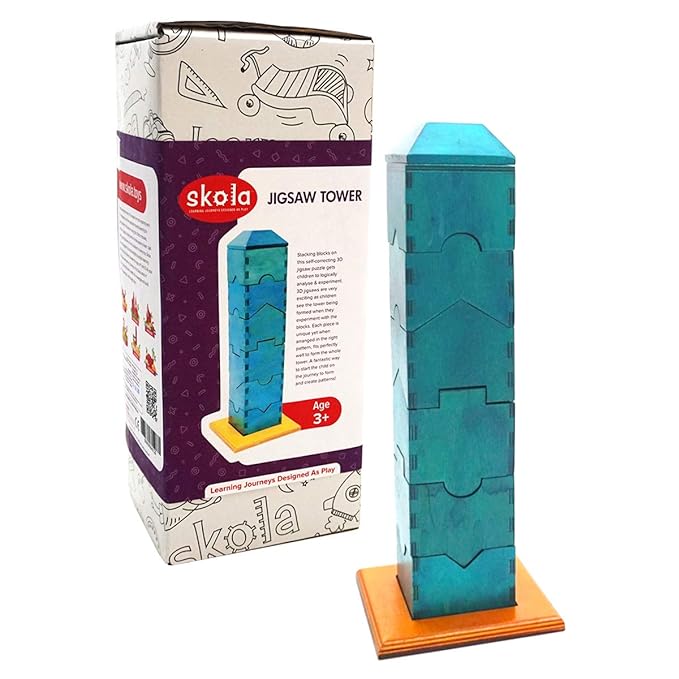 [THANH LÝ] [SK 004 - Mota Montessori] - Đồ chơi trí tuệ cho bé Xếp hình dạng tháp - Hàng chính hãng