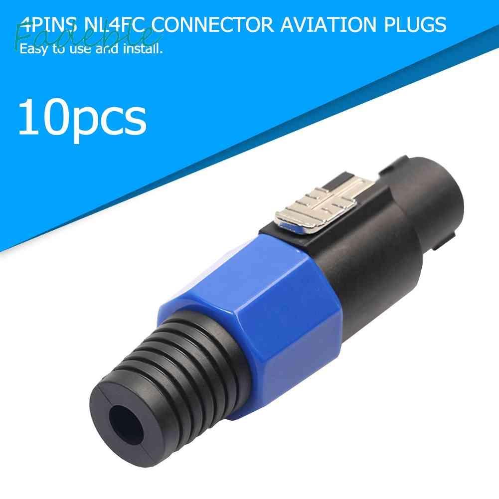 Set 10 Đầu Nối Dây Điện 4 Cực NL4FC 4Pin
