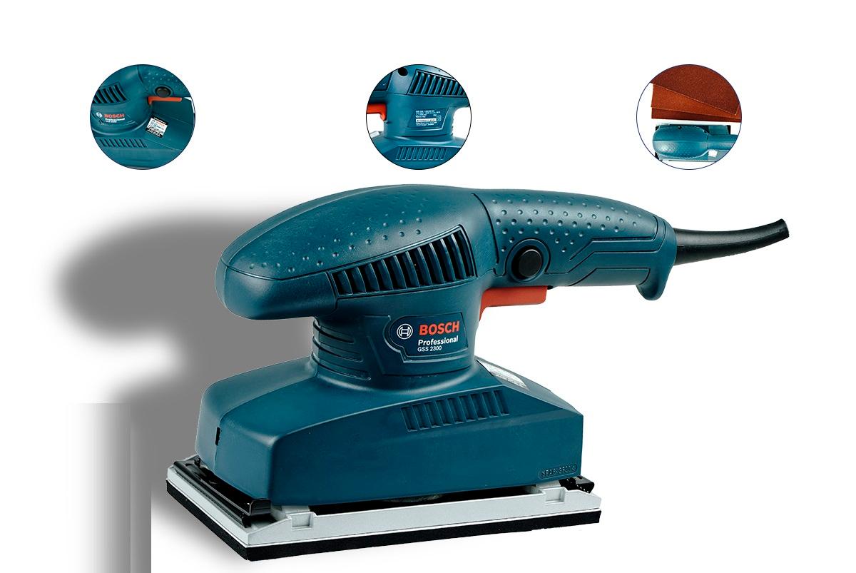 MÁY CHÀ NHÁM RUNG 190W BOSCH GSS 2300 - HÀNG CHÍNH HÃNG