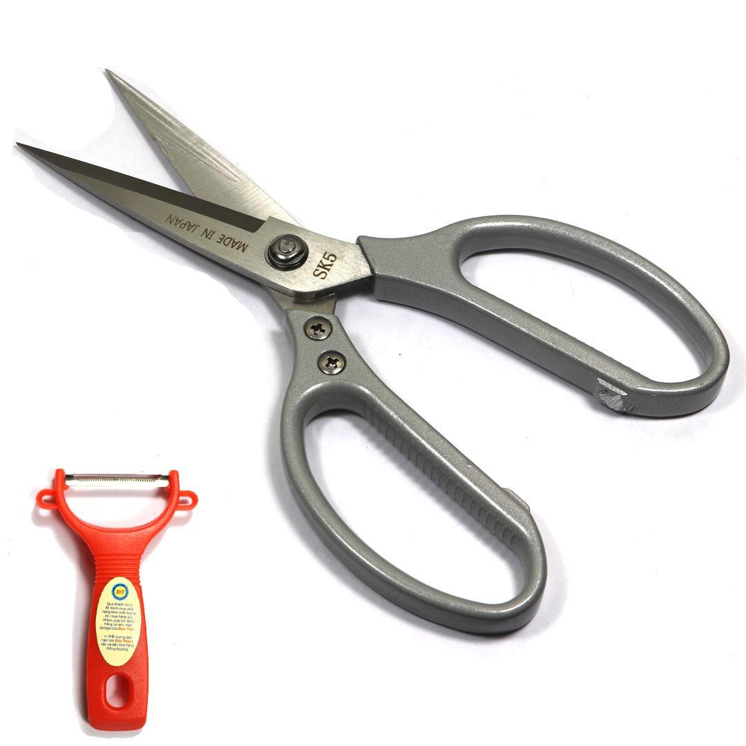 Kéo bếp Nhật Bản inox cao cấp tặng Dao bào nhựa đỏ cao cấp KDA01 – Gia dụng bếp - GDHN Loại Tốt