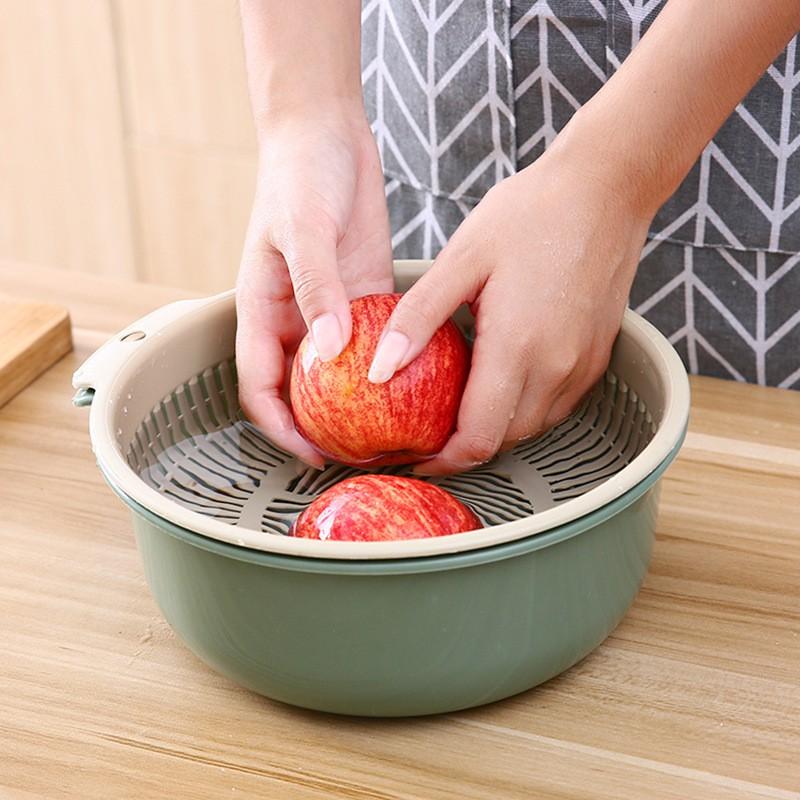 [GDSG37] Rổ đa năng siêu tiện nhà bếp [Siêu Sale] [Có sẵn] Rổ nhựa đa năng 2 ngăn