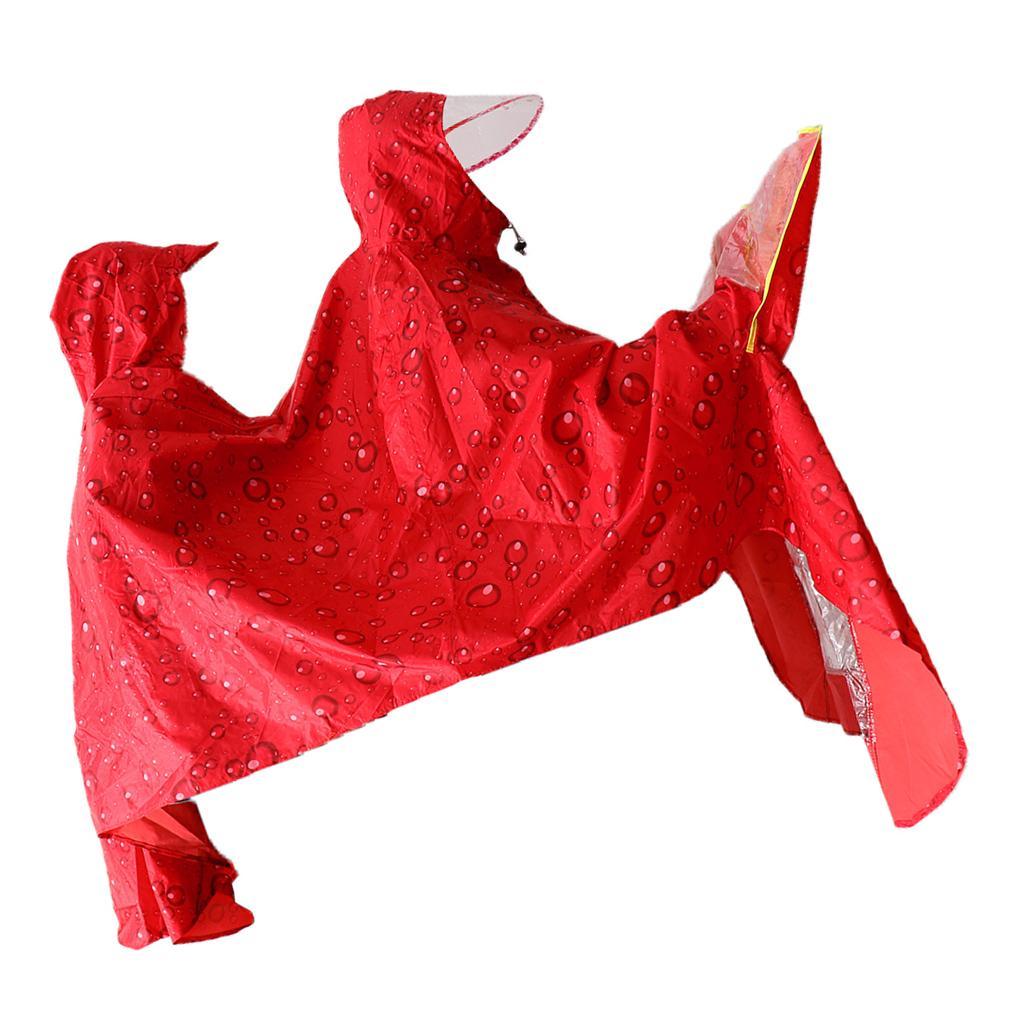 Cycling Bicycle Bike Raincoat Rain Cape Poncho Cloth Rainproof Double Poncho