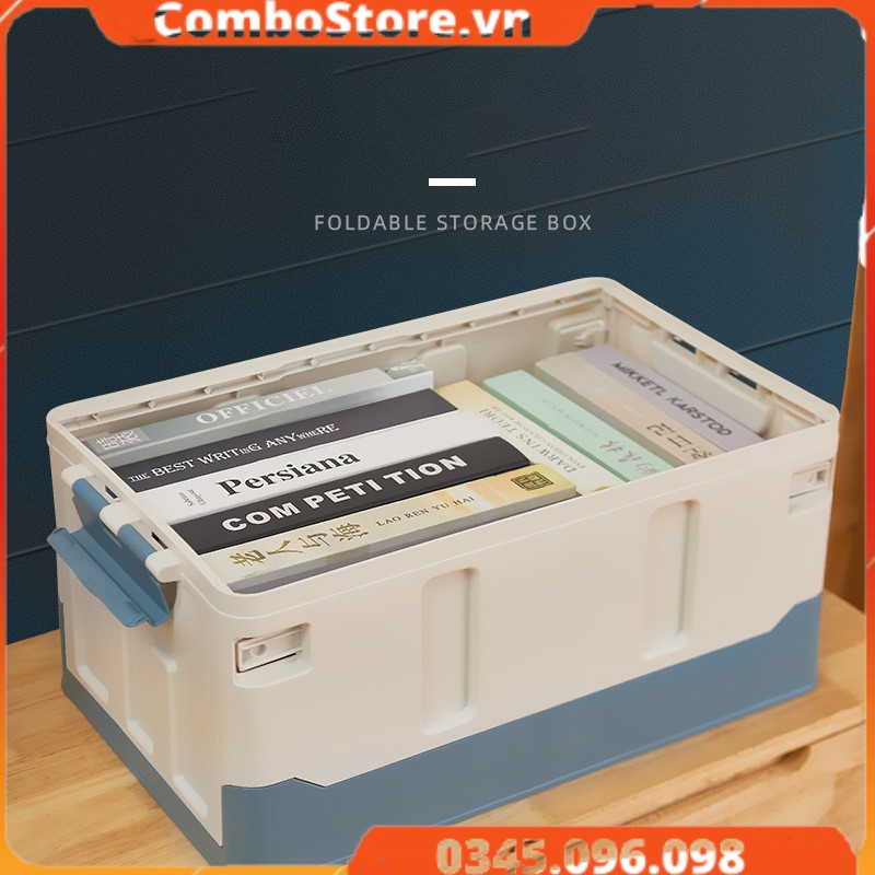 Thùng đựng đồ ô tô gấp gọn 45 lít - Thùng đựng đồ xe hơi 45 lít cao cấp