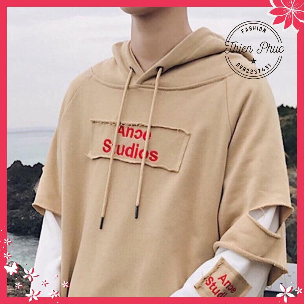 Áo hoodie tay cắt