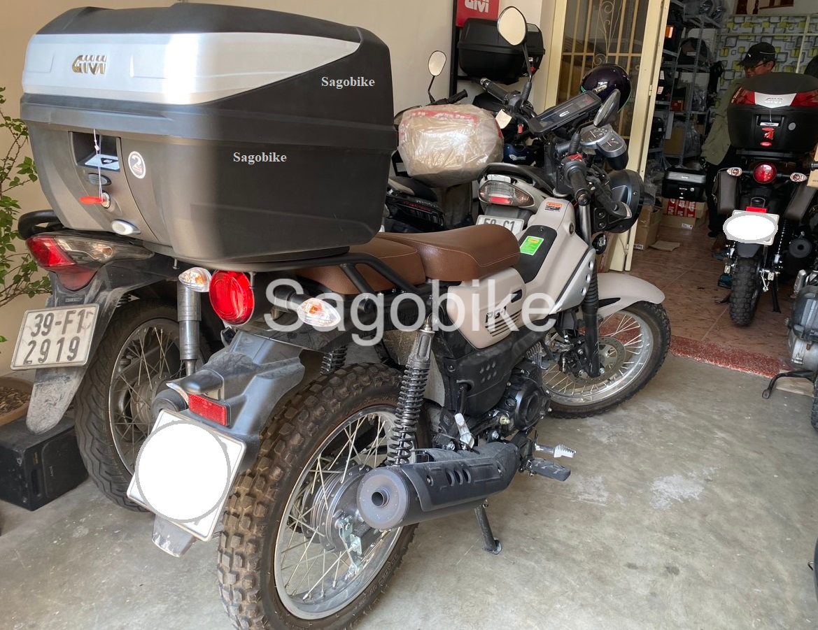 Thùng xe PG-1 thùng givi B32N Bold kèm đế MP60N, ốc gắn và baga PG 1 - Hàng givi chính hãng, bảo hành 2 năm