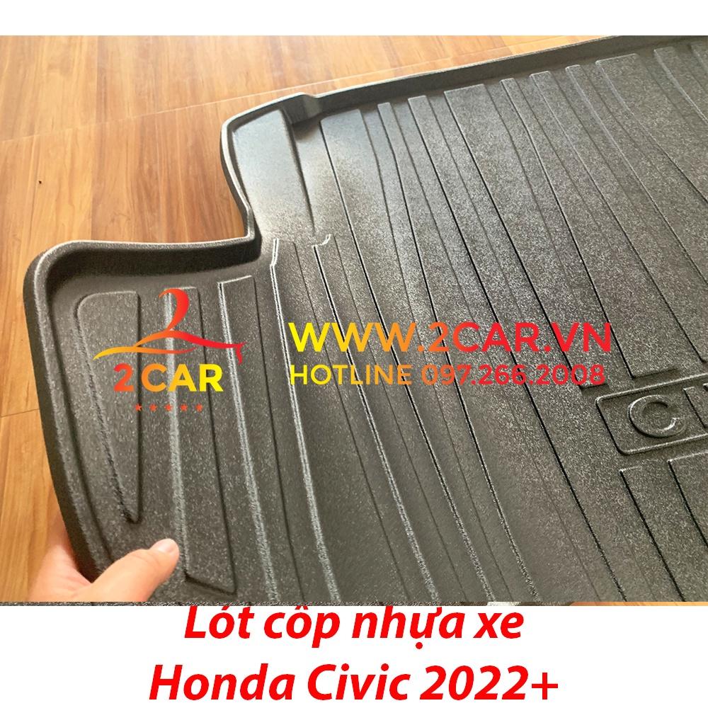 Lót cốp nhựa dẻo xe Honda Civic 2022+ cao cấp- Hàng dày dặn