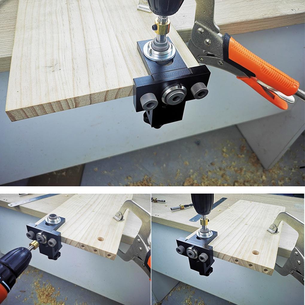 Woodwork Drill Guide Multifunctional Drilling Tool Simple High Efficient Jig Tool Carpentry Accessory for