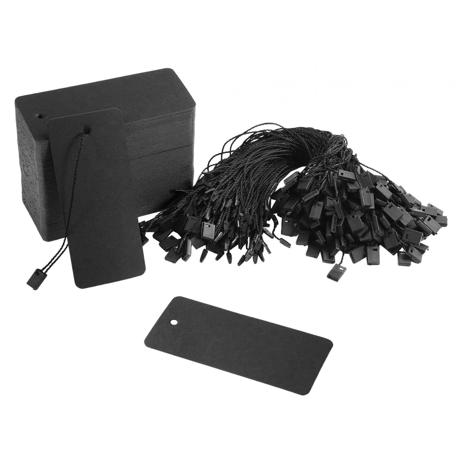 Price Tags with String Attached, 200pcs Blank Smooth Surface Marking Merchandise Strung Tag Writable Label Small Hang Tag for Pricing Jewelry Clothing