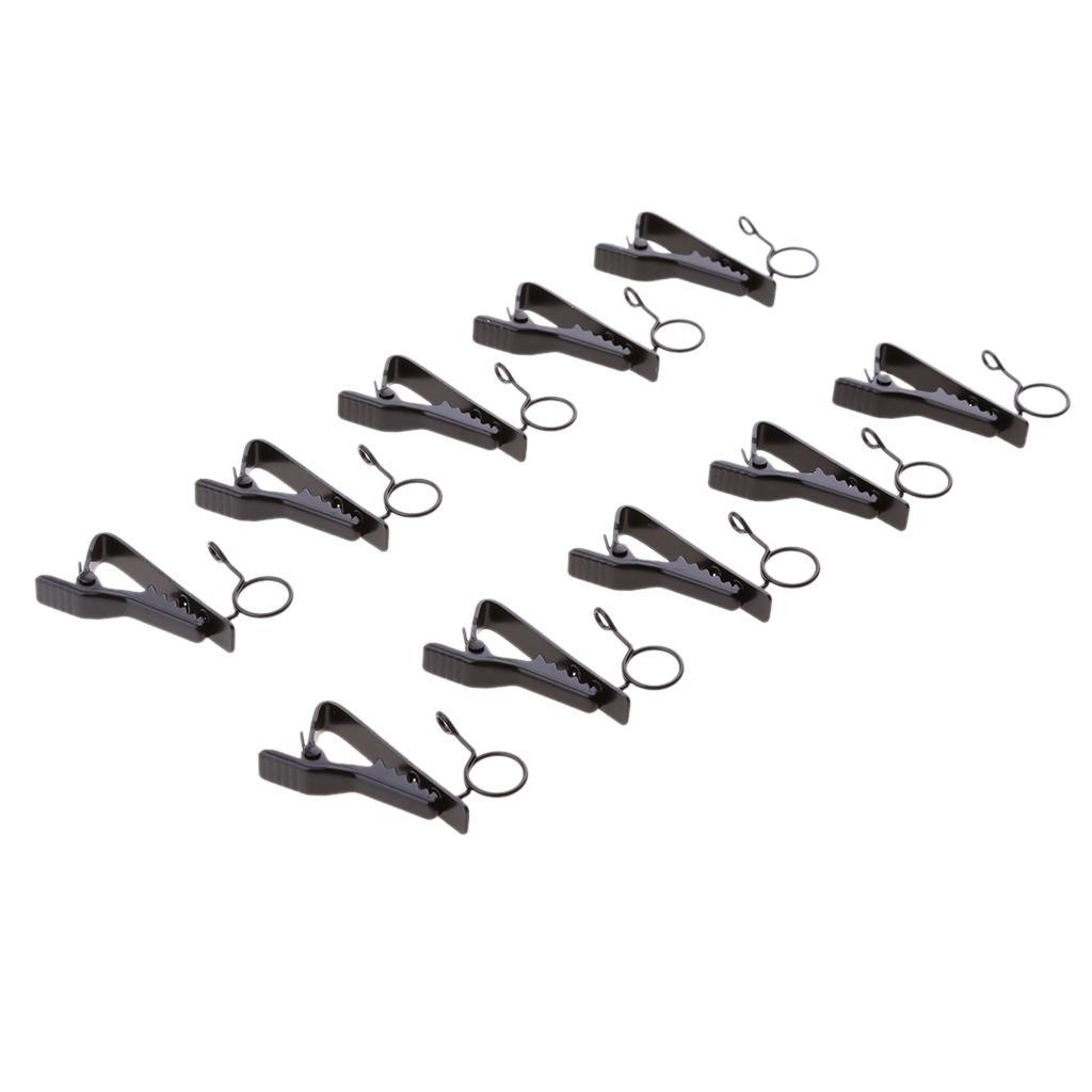 20 Pieces Ring-type Lapel Lavalier Tie Microphone Metal Clips Mic Holder