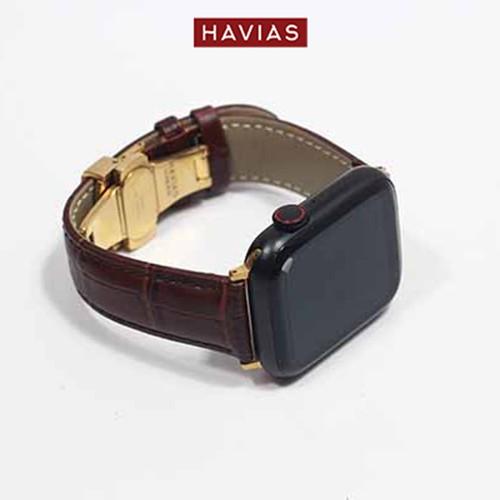 Dây đồng hồ Apple Watch HAVIAS Lux8 - Dây Nâu (Brown)