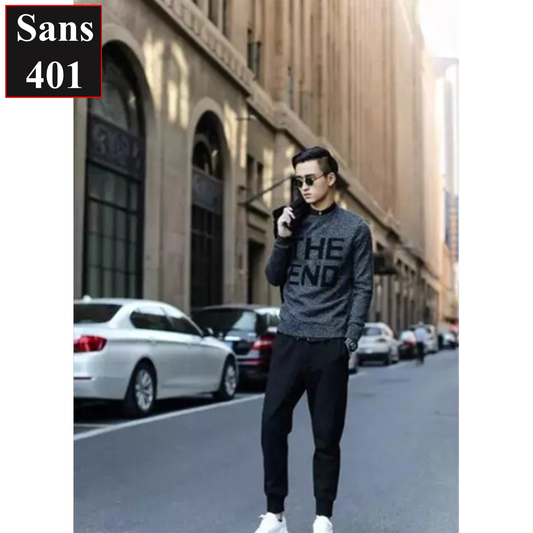 Quần thun nam dài jogger Sans401 chất vải mát co giãn thoải mái đẹp năng động thời trang cá tính giá rẻ bo ống chun