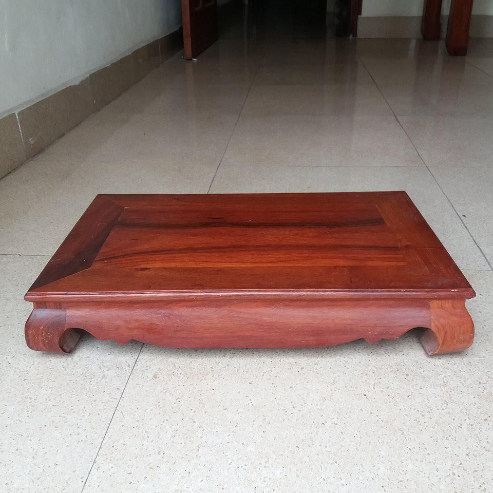 Bàn kệ gỗ hương cao 10cmx32cmx52cm