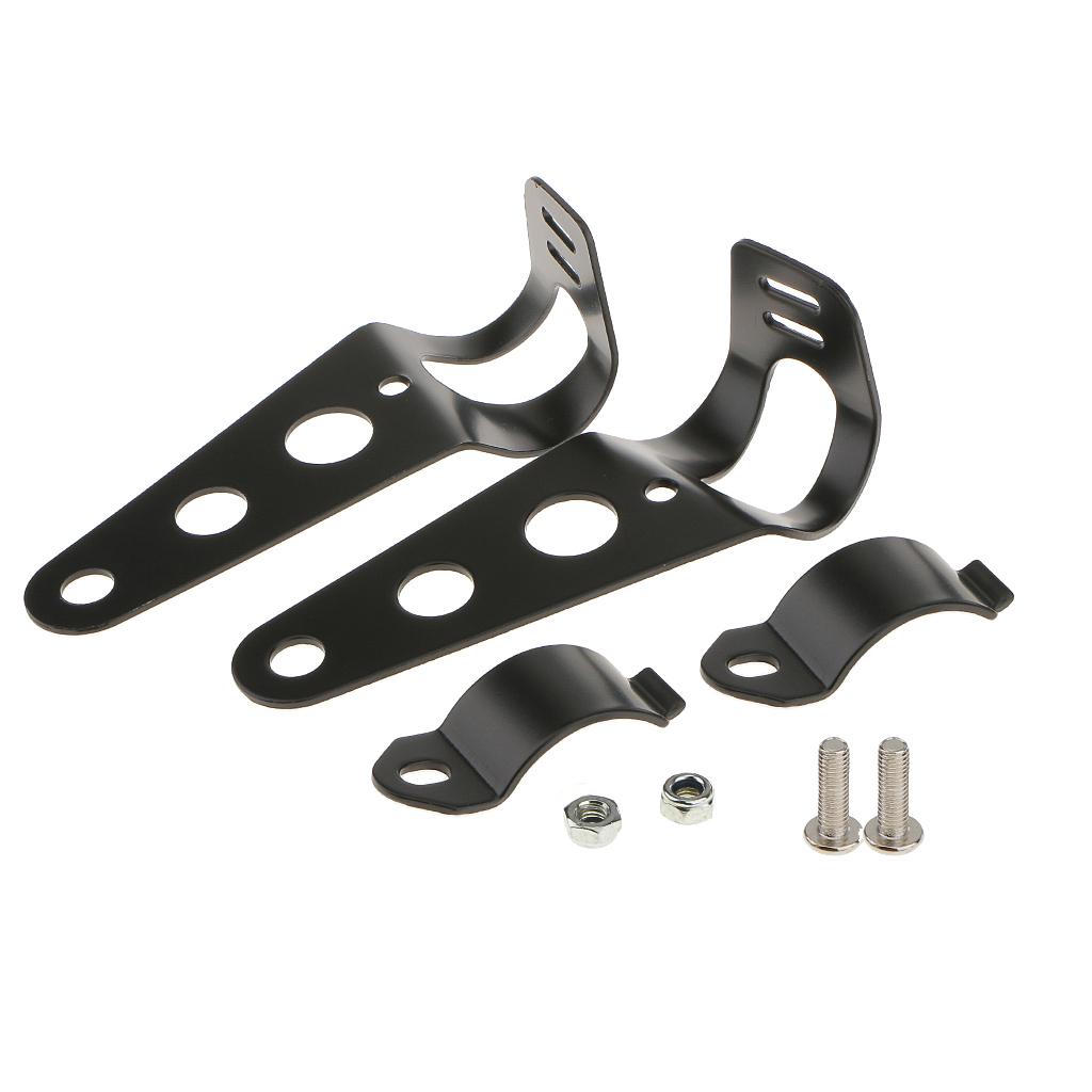 Universal Motorcycle Motorbike Headlight Mount Bracket 28-36mm Fork Mounting