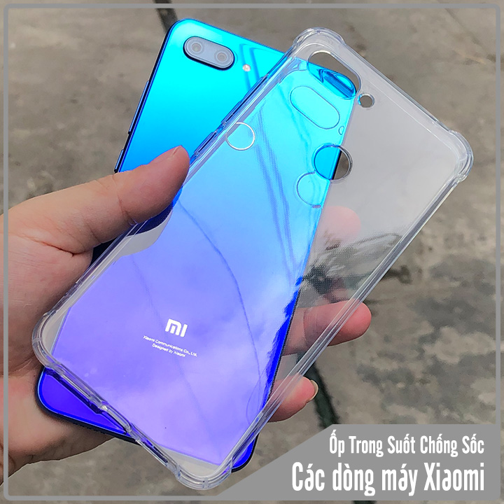 Ốp lưng trong suốt Chống Sốc cho các dòng máy Xiaomi Mi 10 / Mi 10 Pro / Poco F2 Pro / Redmi K30 Pro / Redmi Note 9 / Mi 8 / 8 Lite  / 8 SE / 8 Pro / 9 / 9T / 9 SE / 9 Lite / 9 Pro / Mi A1 / Mi A2 / Mi A3 / Mi CC9 / CC9E - Redmi Note 5 / 6 / 7 / 8 / Note 8 Pro - Redmi K20 / 6 / 6A / 6 Pro / 7 / 7A / 8 / 8A / 8 Pro