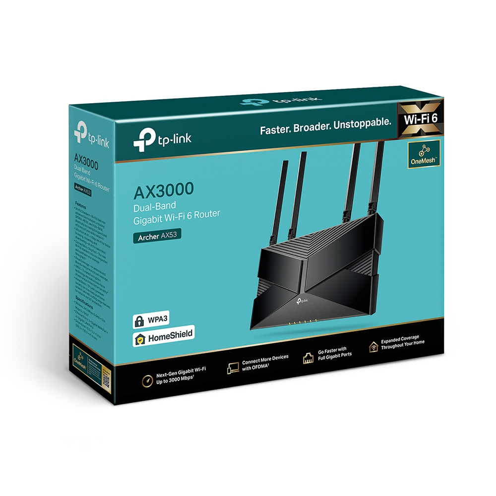 Router WIFI 6 AX3000 TP-Link Archer AX53 - HÀNG CHÍNH HÃNG