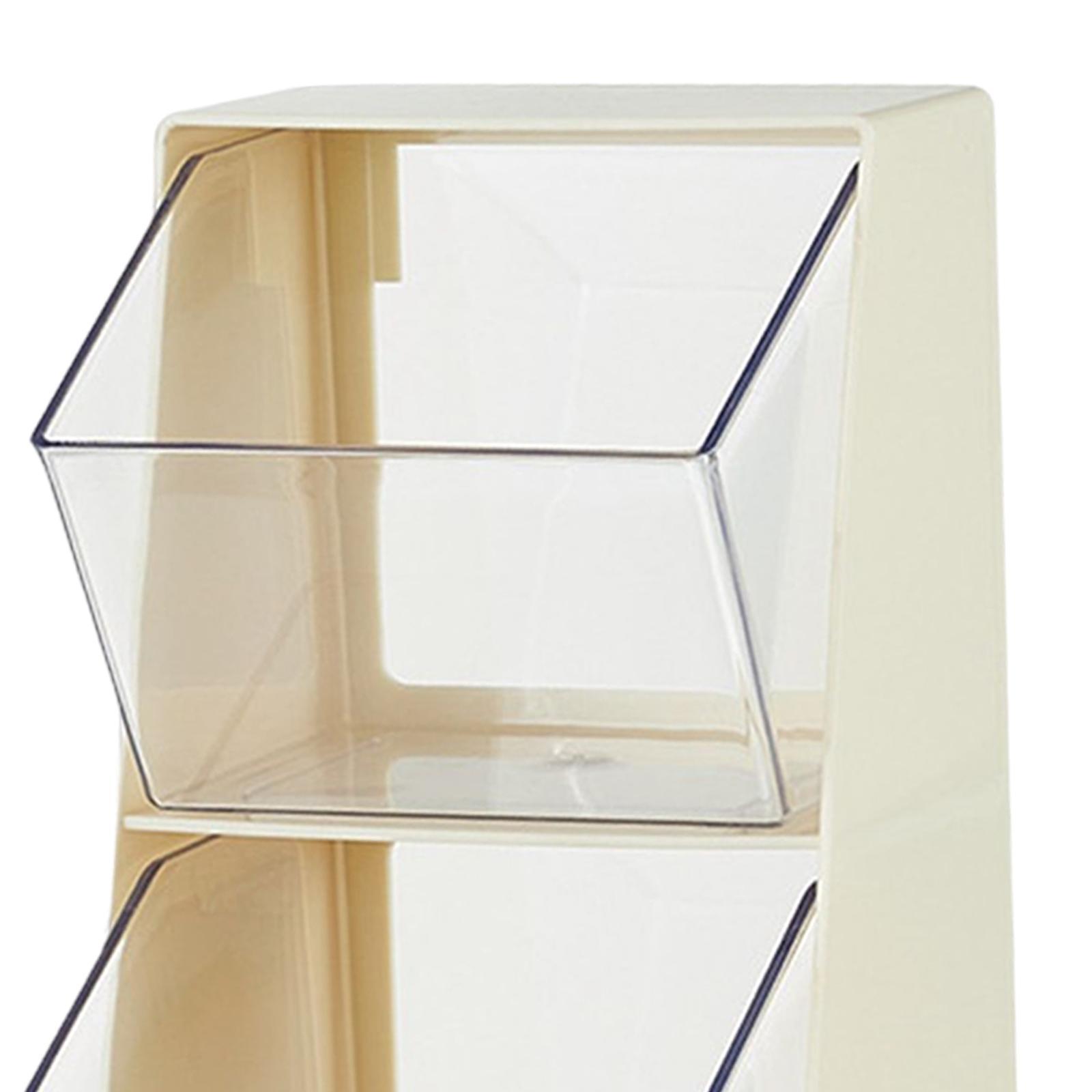 Tea Bags Organizer Divided Container Multifunctional for Kitchen Cabinets