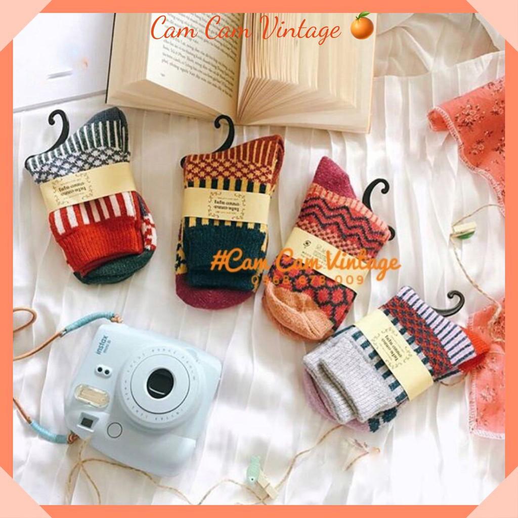 TẤT CAO CỔ NAM VỚ CAO CỔ NỮ THỔ CẨM - CAM CAM VINTAGE