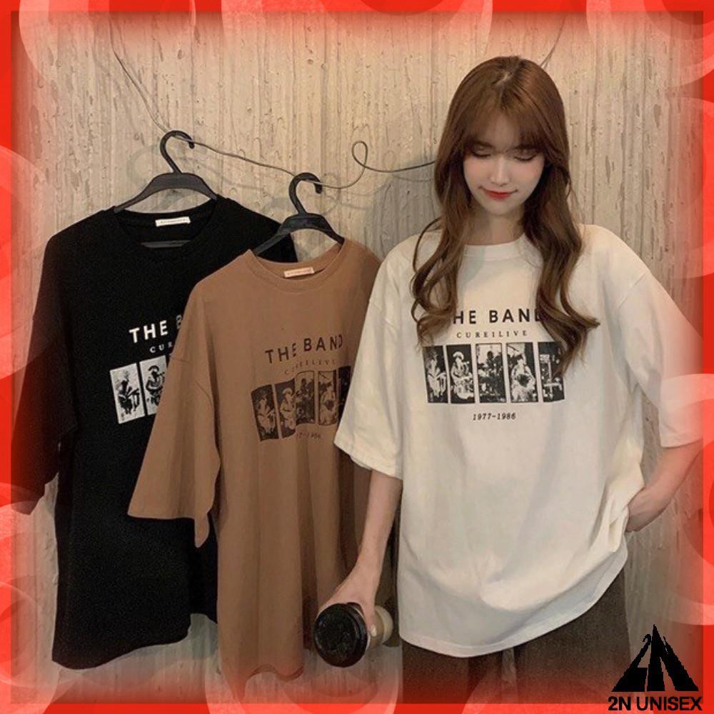 Áo thun tay lỡ form rộng unisex - Áo phông nam nữ oversize - T shirt the band