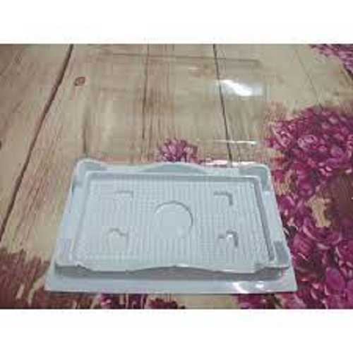 Combo 100 hộp nhựa đựng bánh bông lan, bánh mì hoa cúc hình oval - H19