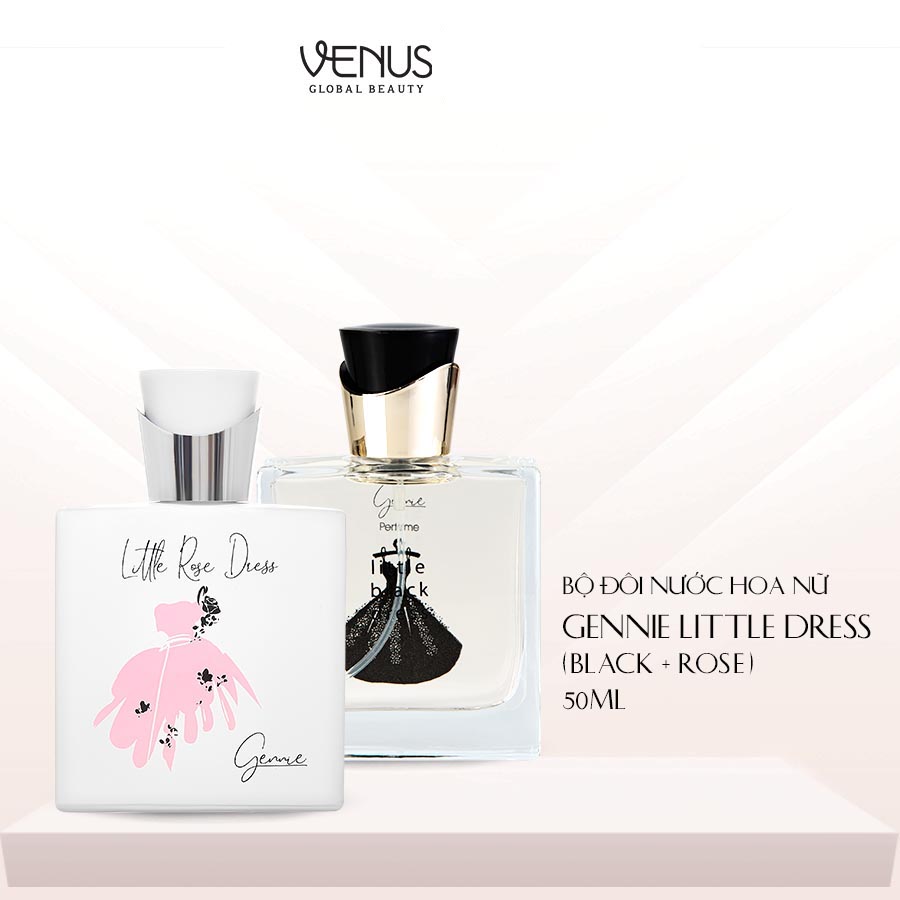 Bộ đôi Nước hoa Nữ Gennie Little Rose + Black Dress 50ml