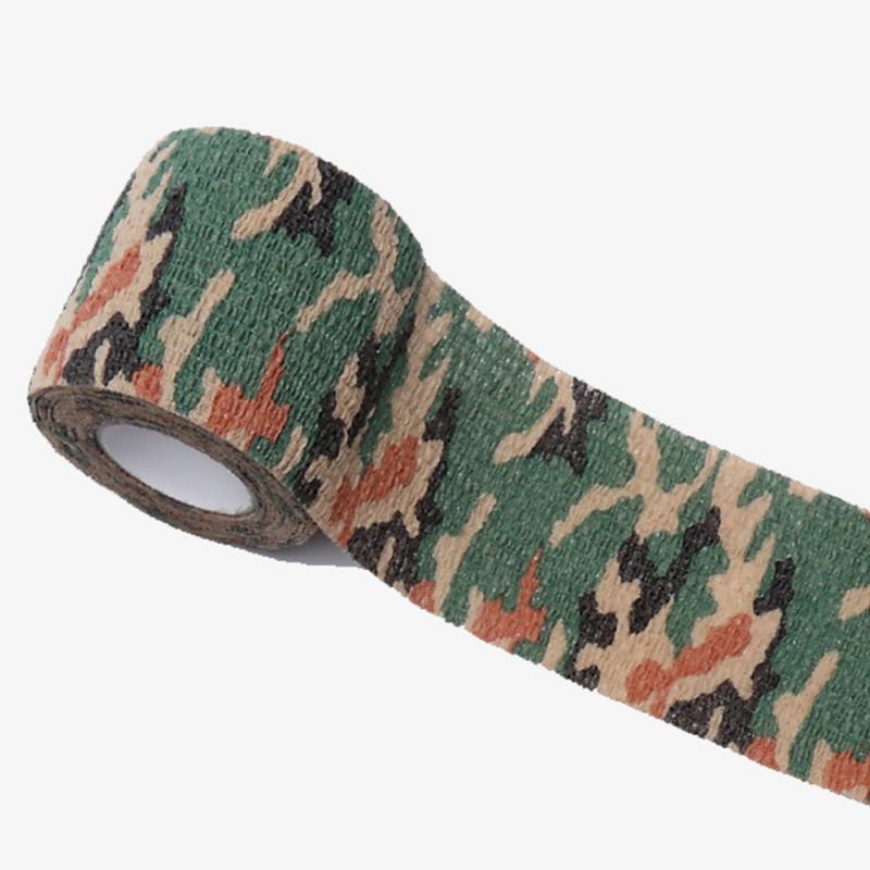 Camouflage Elastic Wrap Tape Hunt Disguise Elastoplast Self Adhesive Sports Protector Knee Finger Ankle Athletic Bandage