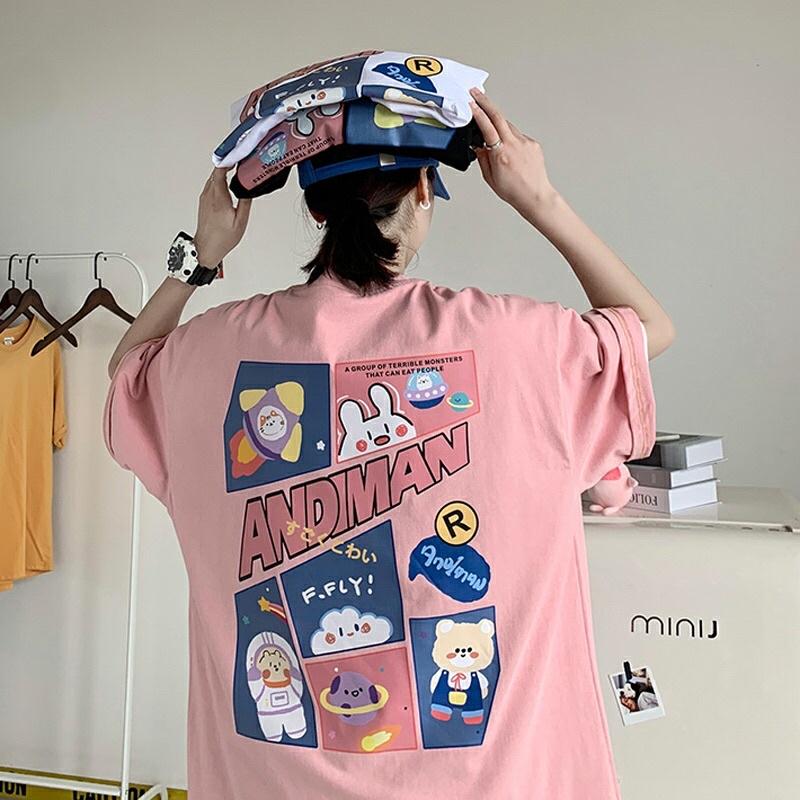 Áo thun nữ form nhỏ 30kg, áo phông tay lỡ phông dáng rộng unisex, ulzang, có size s, có size lớn