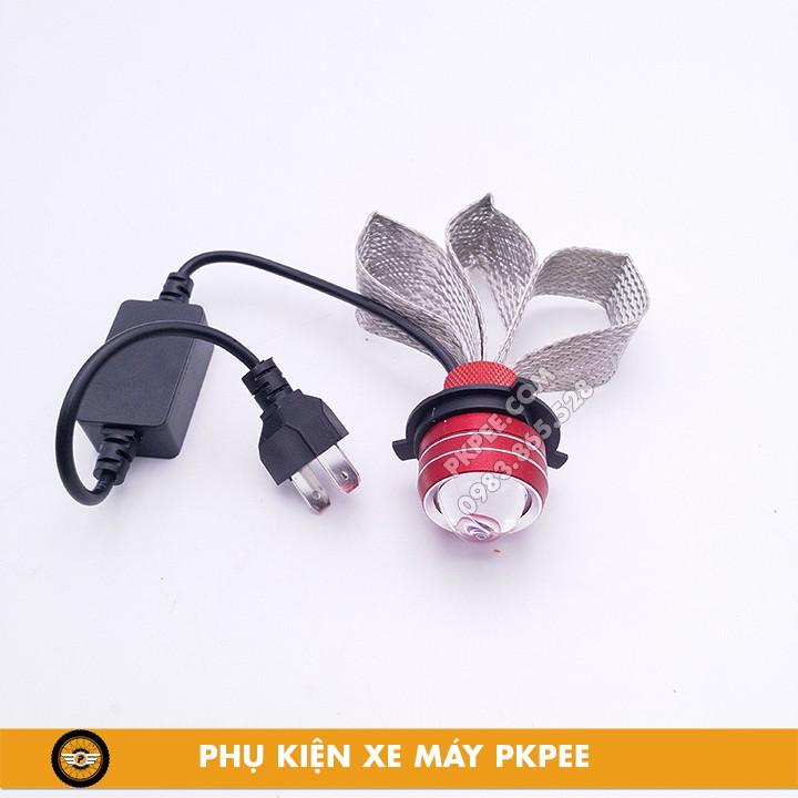 Đèn Pha Led Bi Cầu Mini Mẫu Ruby 2 Chế Độ Cos Vàng Pha Trắng