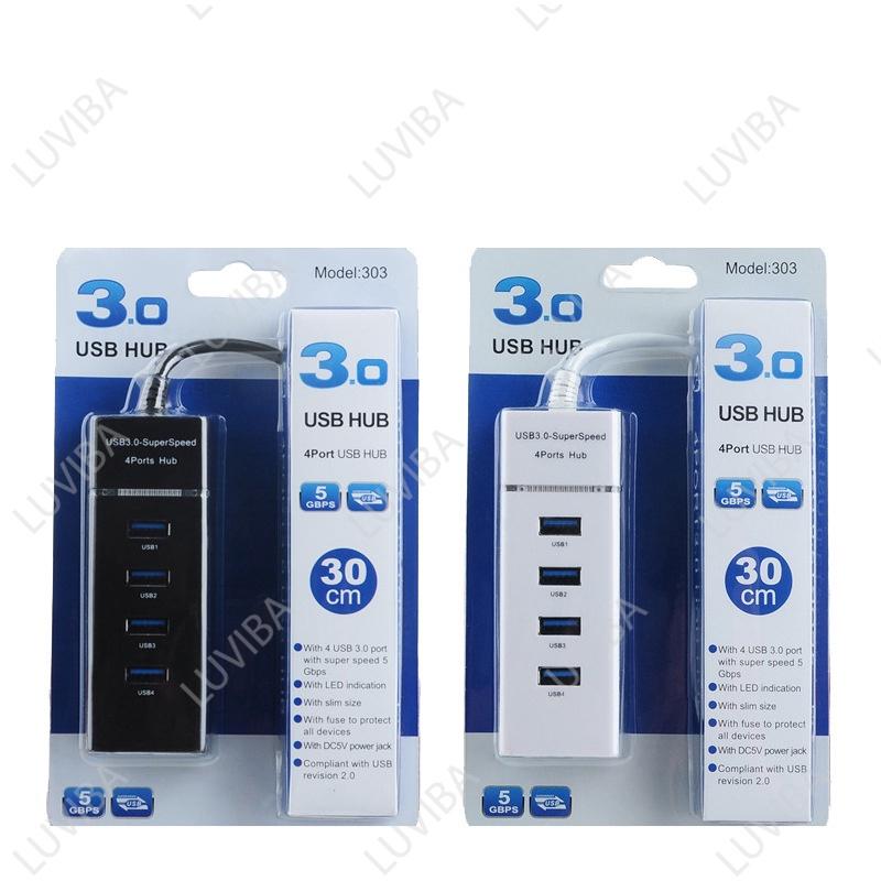 Hub usb 3.0 bộ chia cổng usb 4 port 4 cổng máy tính laptop