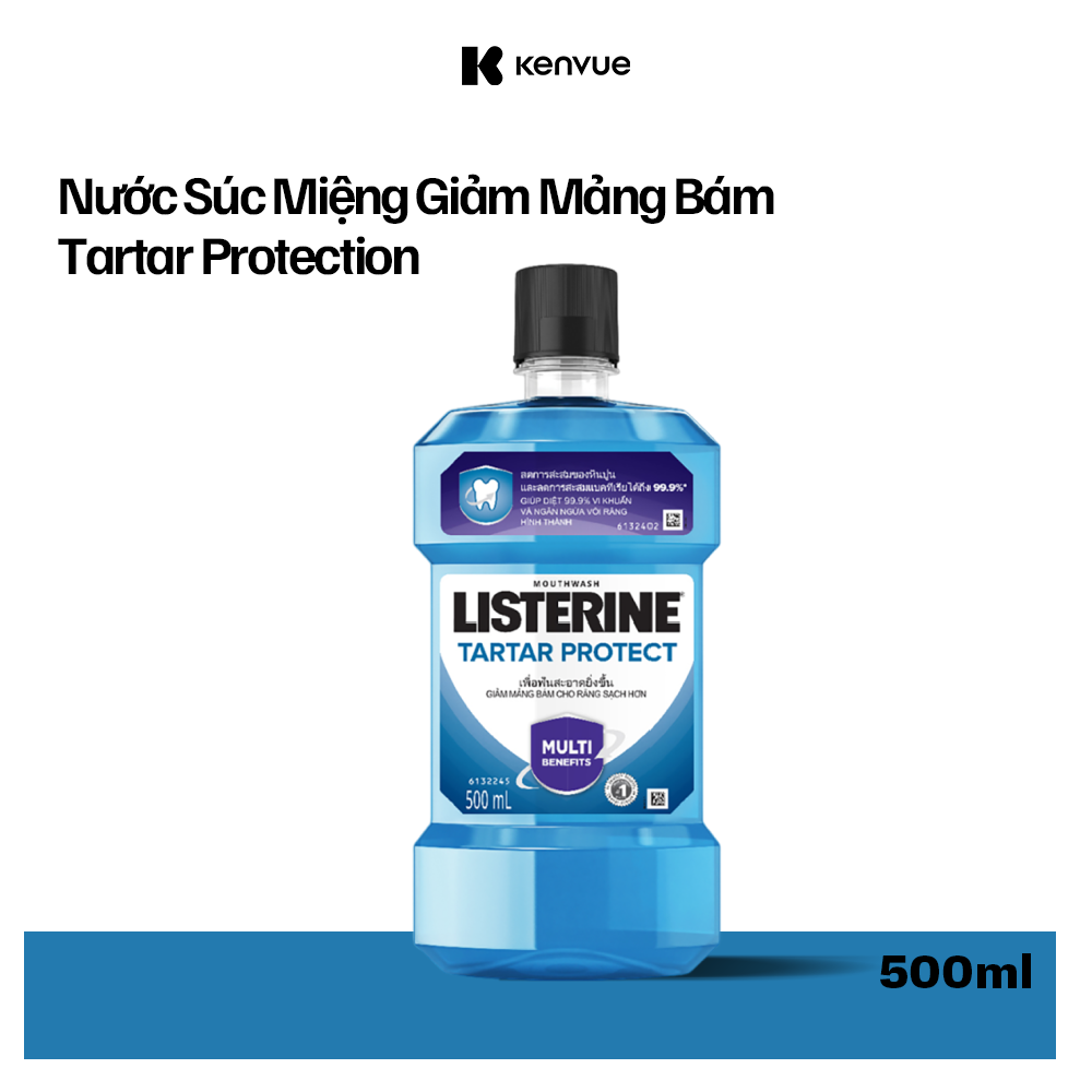 Nước Súc Miệng Ngăn Ngừa Vôi Răng Listerine Tartar Protection (500ml) - 8850007811671