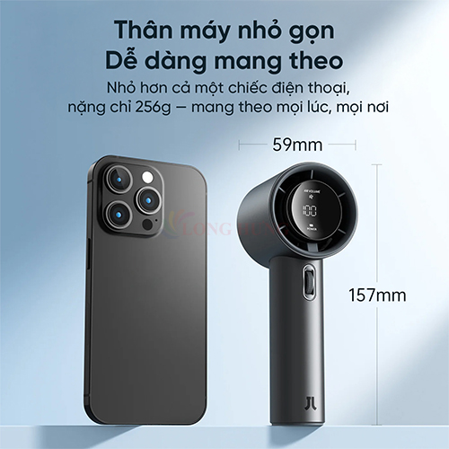 Quạt mini tích điện cầm tay Jisulife 4.86W Handheld Fan Pro1 S 5000mAh (2024) - Hàng chính hãng