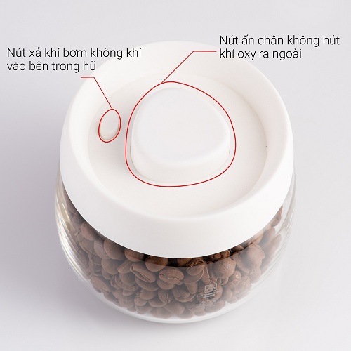 Hủ thủy tinh hút chân không bảo quản thực phẩm