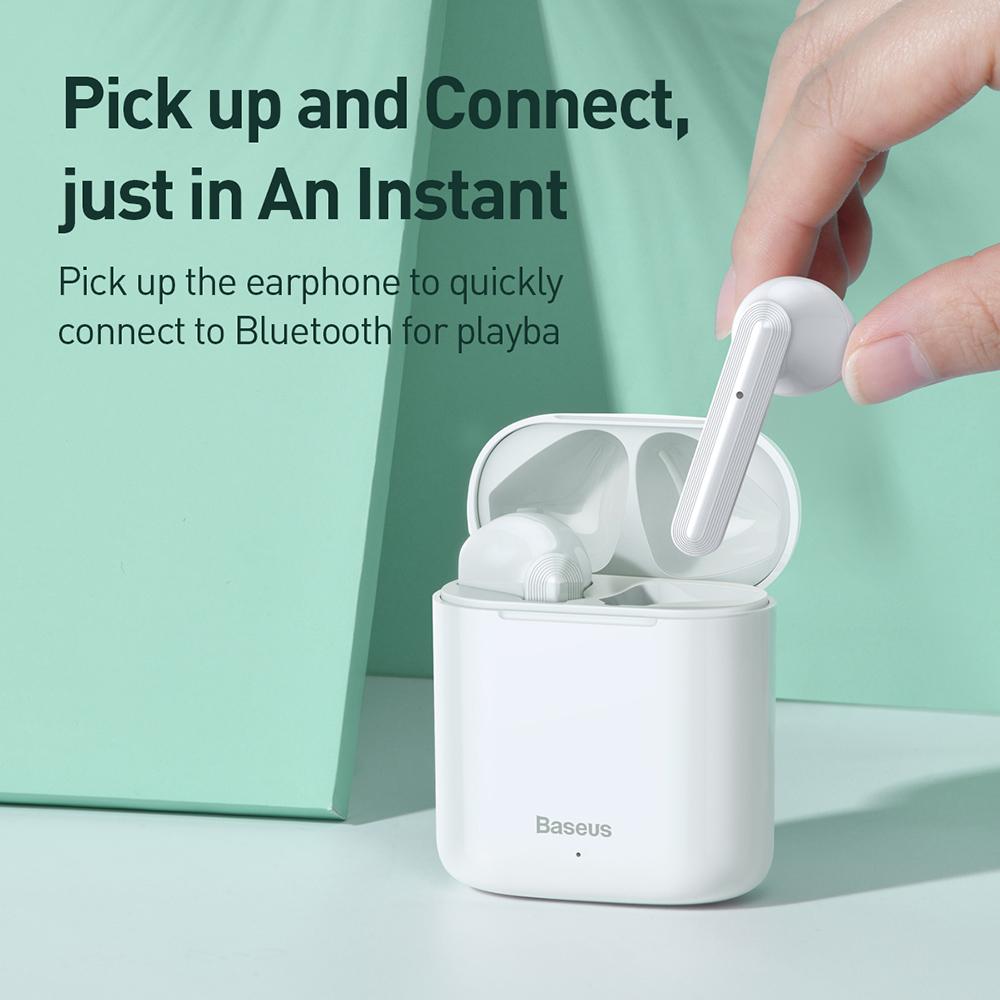 Baseus Encok TWS BT 5.0 True Wireless Headphones NGW09-09 Earbuds Built-in Mic In-ear Stereo Earphones Sport Headset