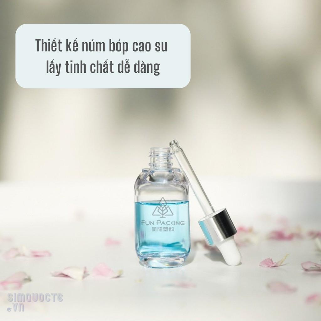 Lọ Chiết Chai Chiết Tinh Chất, Serum Nắp Mạ Bạc Dung Tích 15ML CCC21