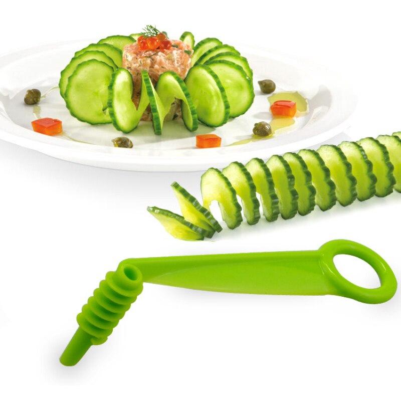 Kitchen Accessories Vegetables Spiral Potato Carrot Cucumber Salad Chopper Easy Creative Slicer Cutter Spiralizer Kitchen Tools