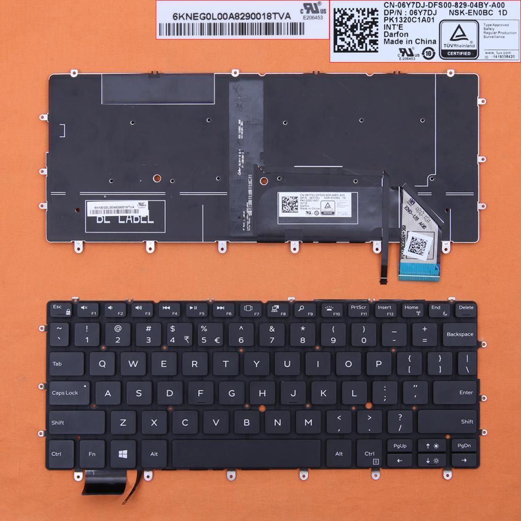 Black Replacement PC Laptop Keyboard Keypad w/Backlit for Dell XPS Series