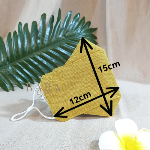 ComBo 5 Khẩu Trang Vải 3D 3Lớp Linen