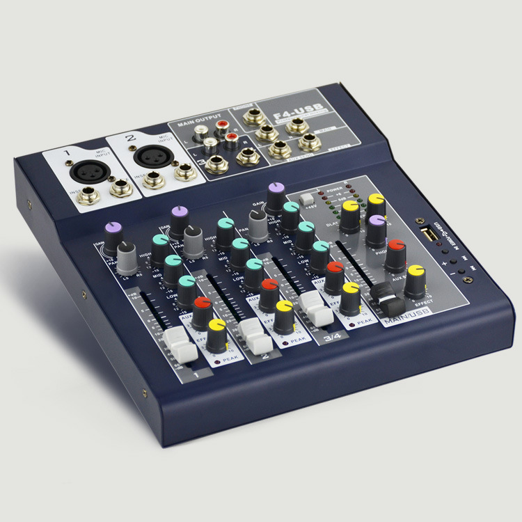 Mixer F4 USB Hát Karaoke Thu âm