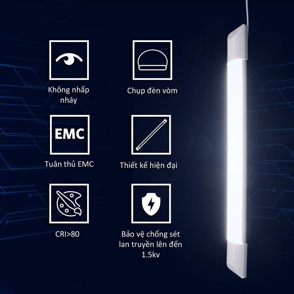 Đèn LED Opple E3 Bán nguyệt - Công suất 20W/40W