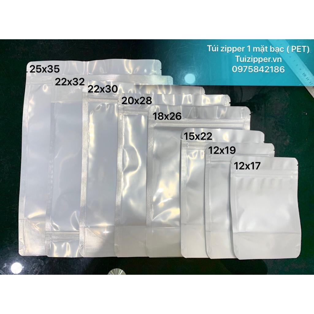 Túi zip Bạc đựng thực phẩm dày đáy đứng hàng loại 1
