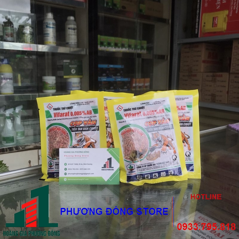 Thuốc diệt chuột dạng lúa Vifarat 0.005%AB_ 50g