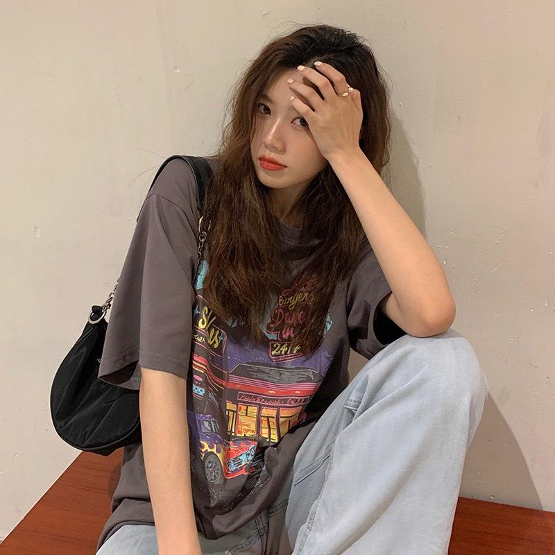 Áo thun nam nữ unisex tay lỡ, áo phông tay lỡ unisex form rộng oversize streetwear