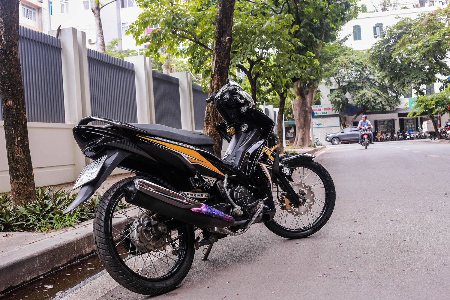 Tem rời Exciter 135 2010 Black Yellow