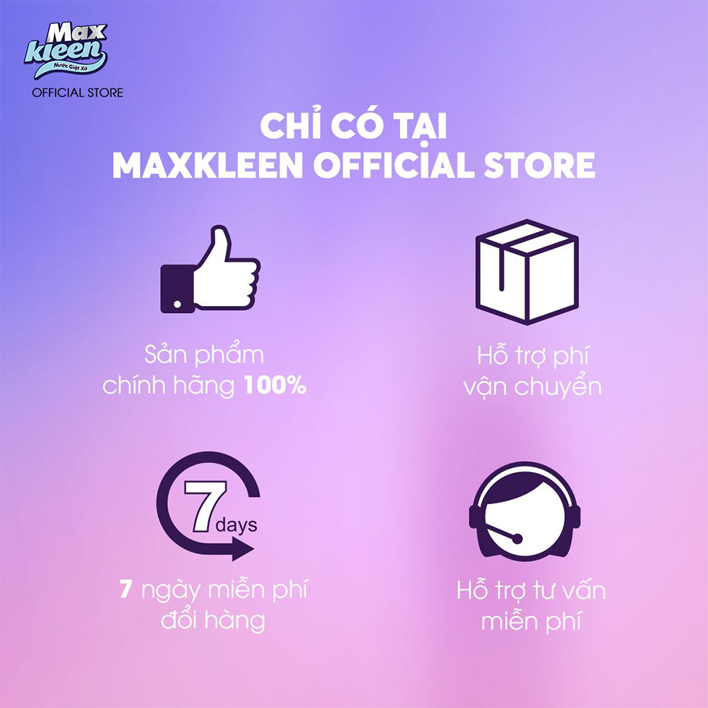 Combo Túi Viên Giặt Xả MaxKleen Hương Huyền Diệu + Chai Nước Lau Sàn 3.6kg Ngàn Hoa Ngọt Ngào + Chai Nước Lau Bề Mặt Đa Năng