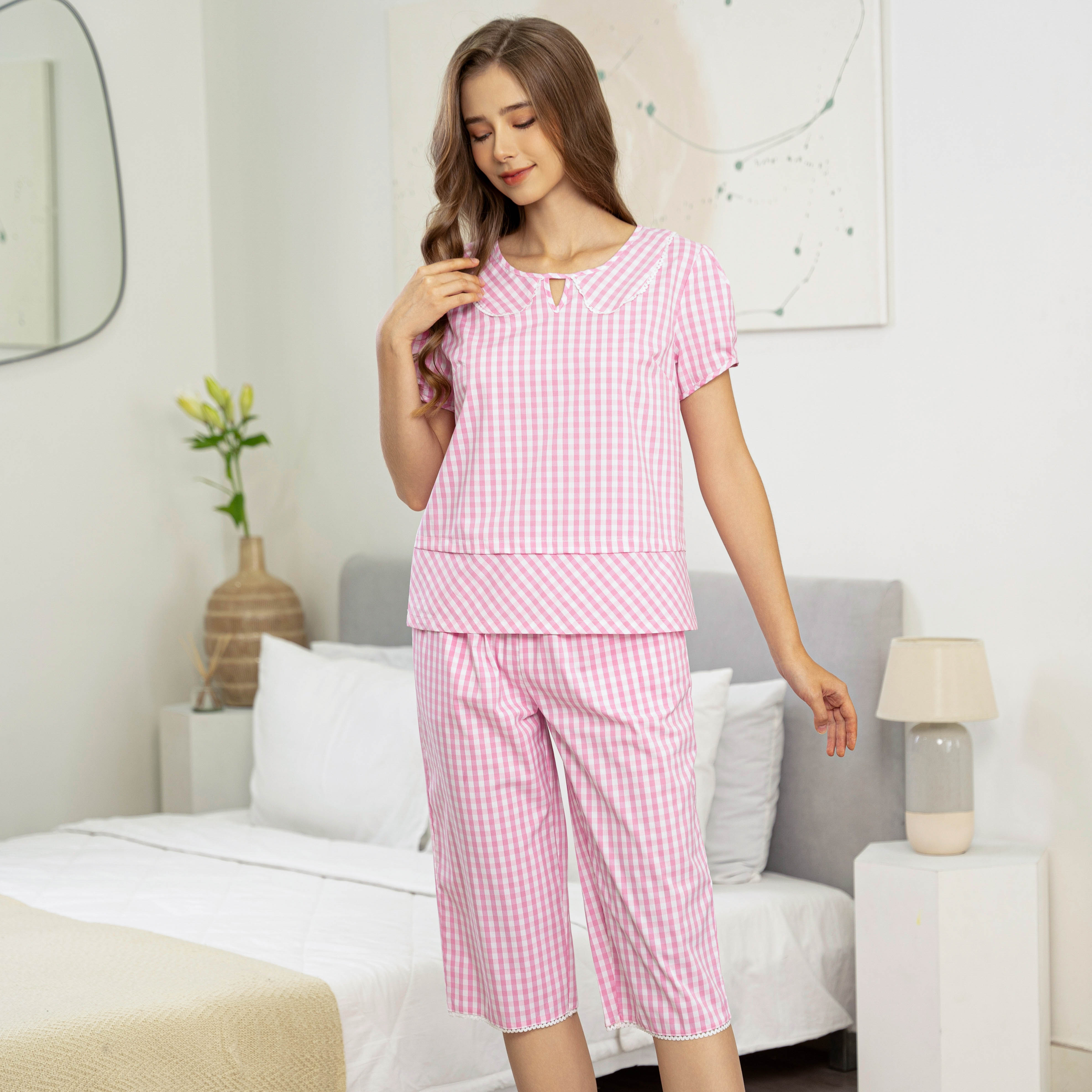 Bộ Đồ Kate Lửng Nữ Vincy Thoáng Mát BKL012W11