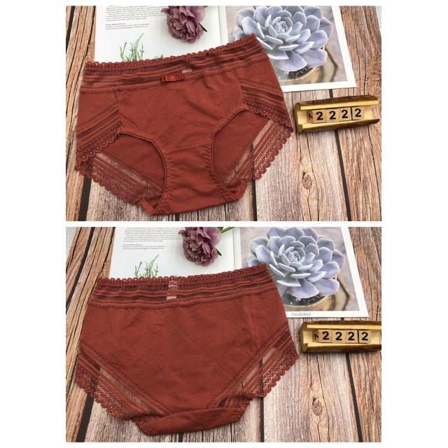 QUẦN LÓT COTTON PHỐI REN CAO CẤP 2222