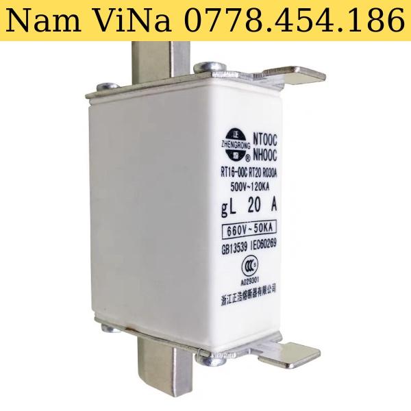 Bộ 3 Cầu chì Zhengrong NT00C RT16-00C gL 25A-160A, 500V~120kA