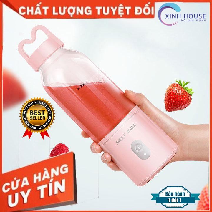 Máy Xay Sinh Tố Đa Năng Cầm Tay Meet Juice - Xay cực nhanh 9s, cao cấp, an toàn