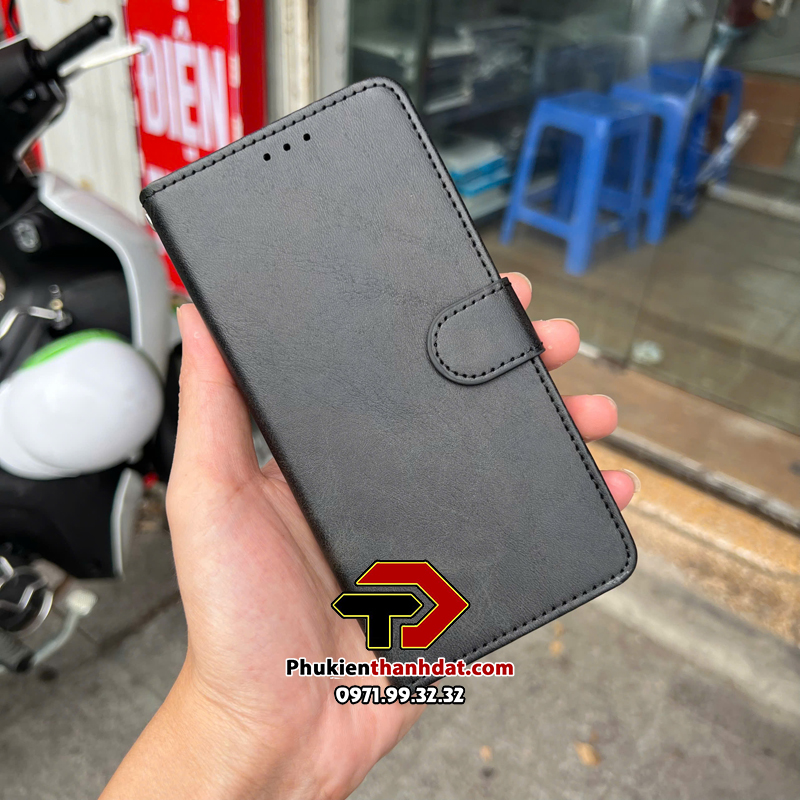 Bao da dạng ví cho OPPO Reno6 5G có quai cài - Hàng nhập khẩu