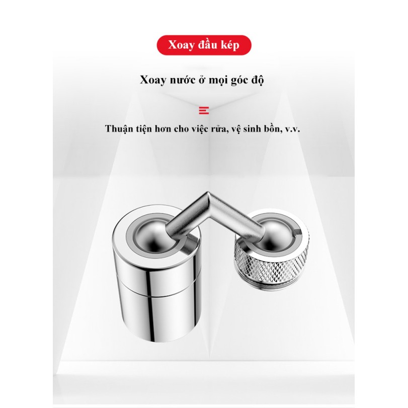 Đầu vòi nước chống tia nước bắn cho nhà bếp và nhà tắm inox