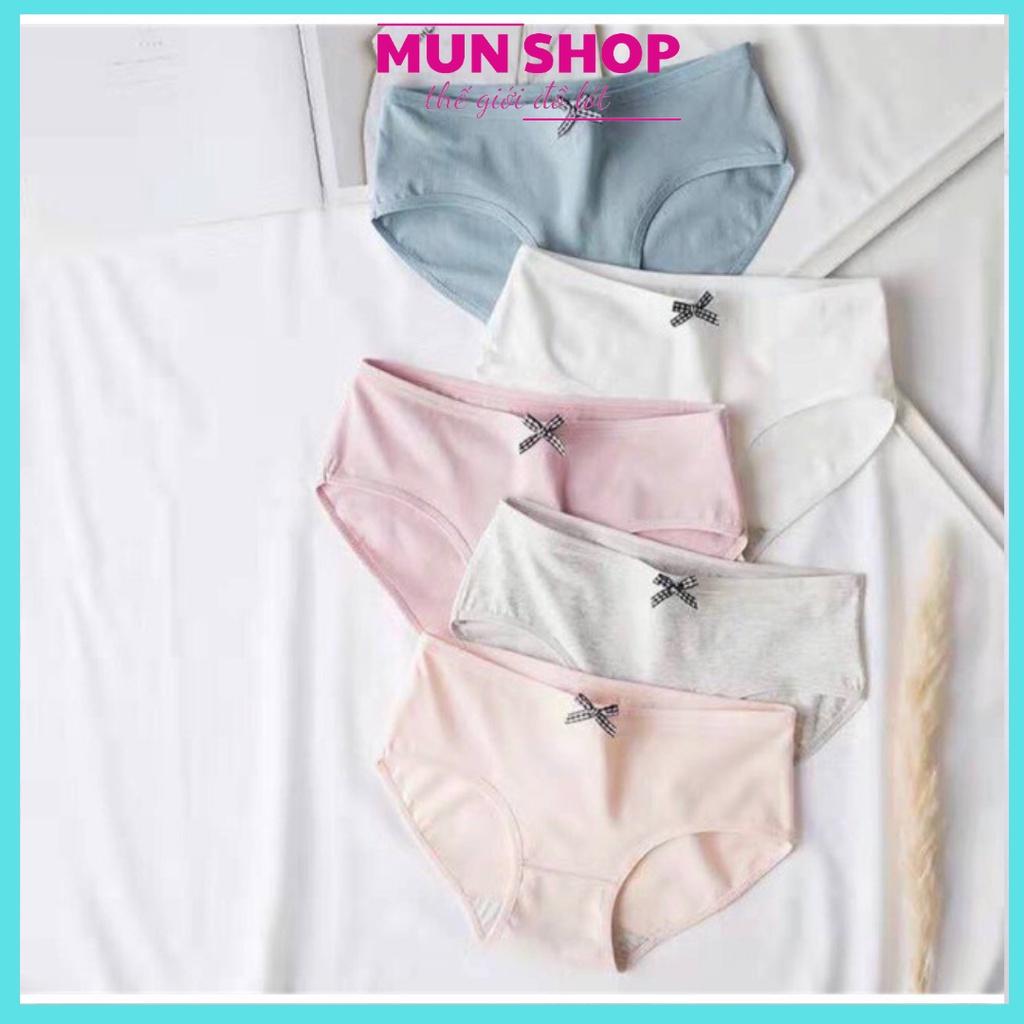 QUẦN LÓT COTTON ĐÍNH NƠ MẪU MỚI